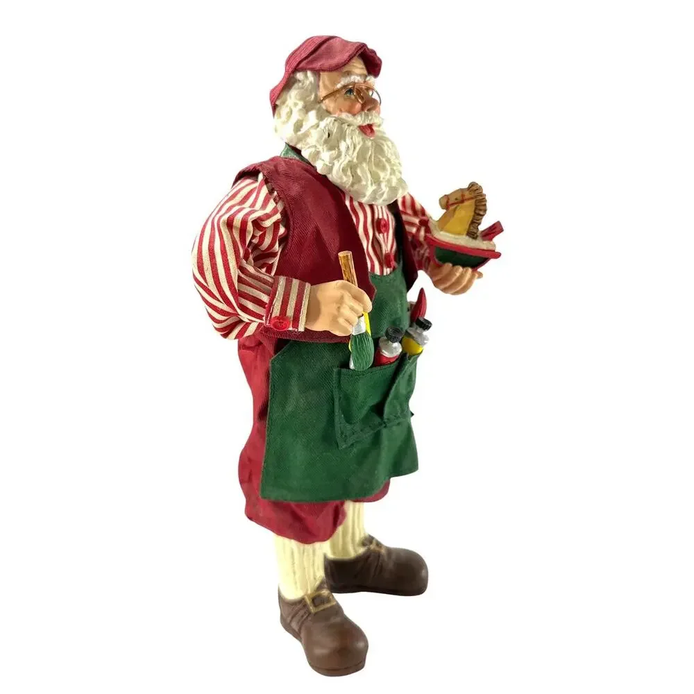 Possible Dreams Clothtiques Painter Santa “His Favorite Color” 10” Christmas